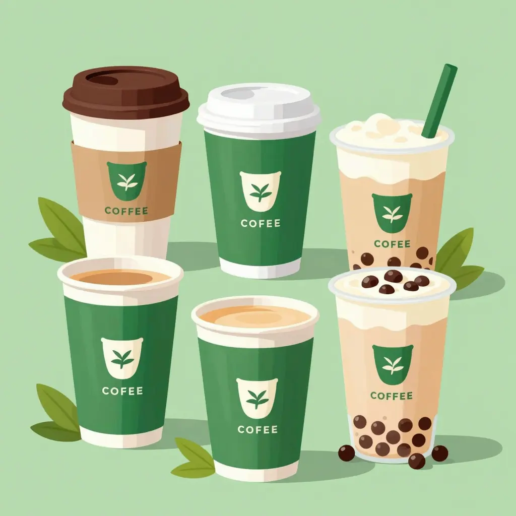 Eco-Friendly Paper Cups in a Beverage Setting