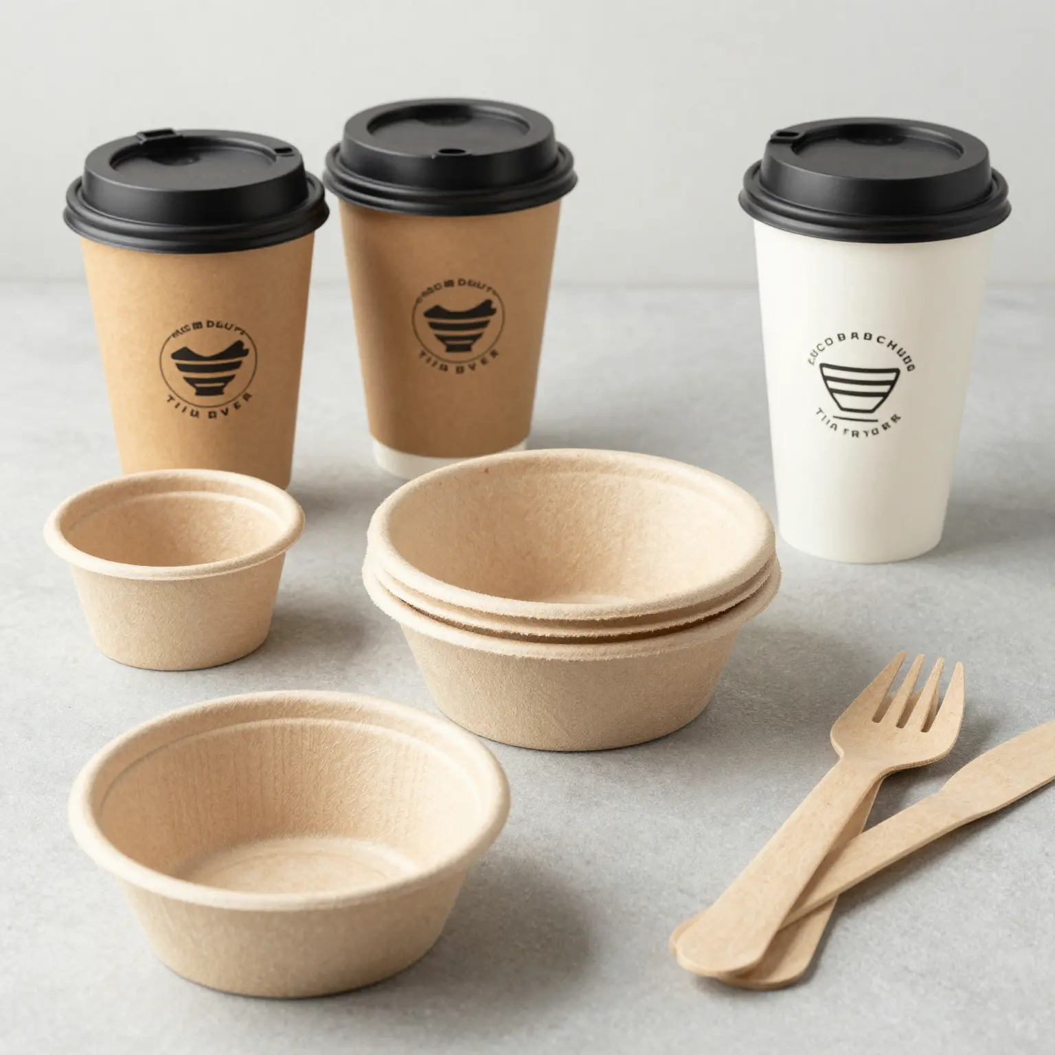 Eco-Friendly Tableware Graphic