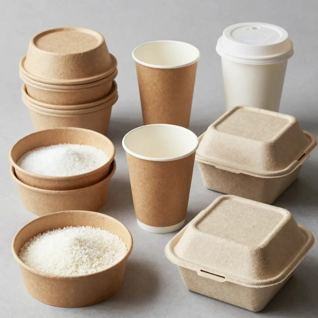Various Eco-Friendly Food Packaging