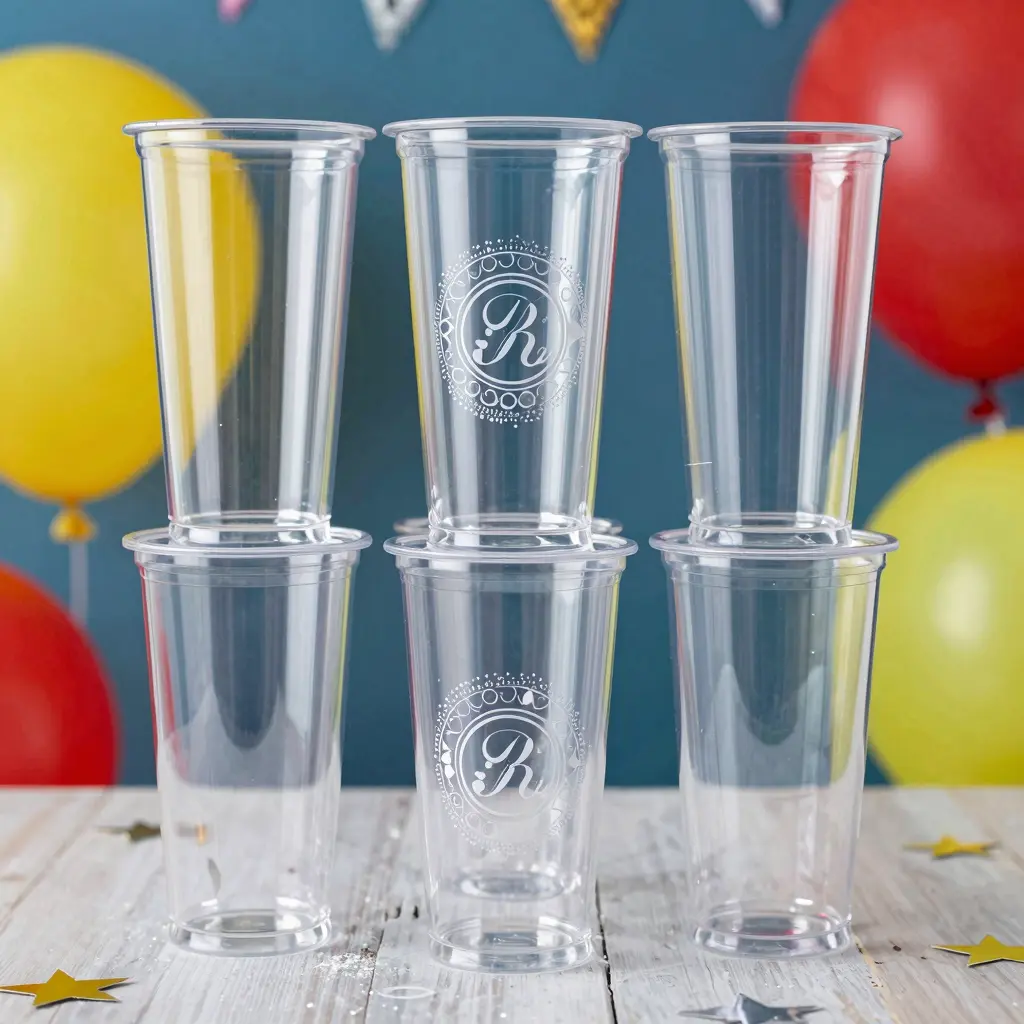 Fancy Clear Plastic Party Cups