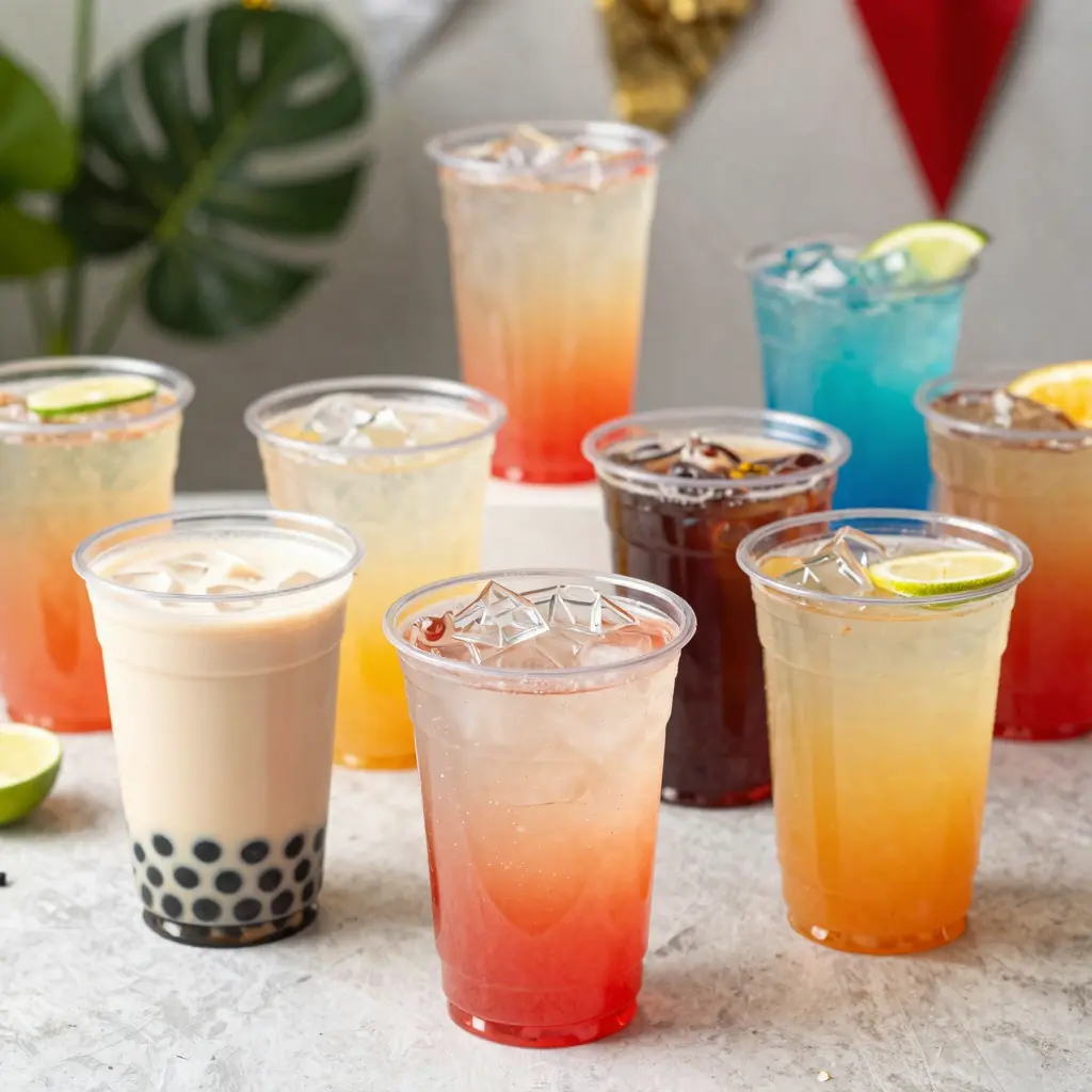 Fancy Clear Plastic Party Cups