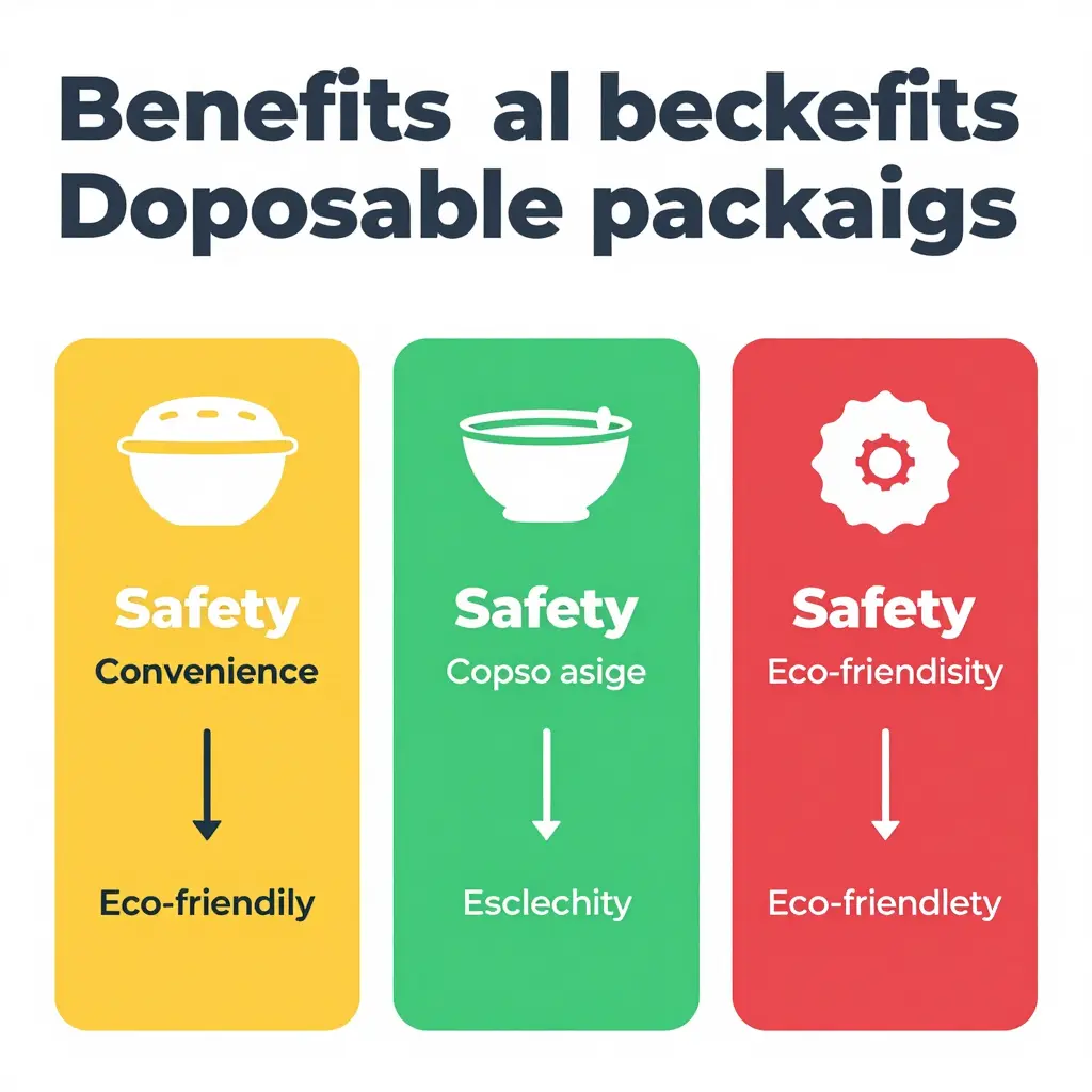 Disposable Packaging Benefits Infographic