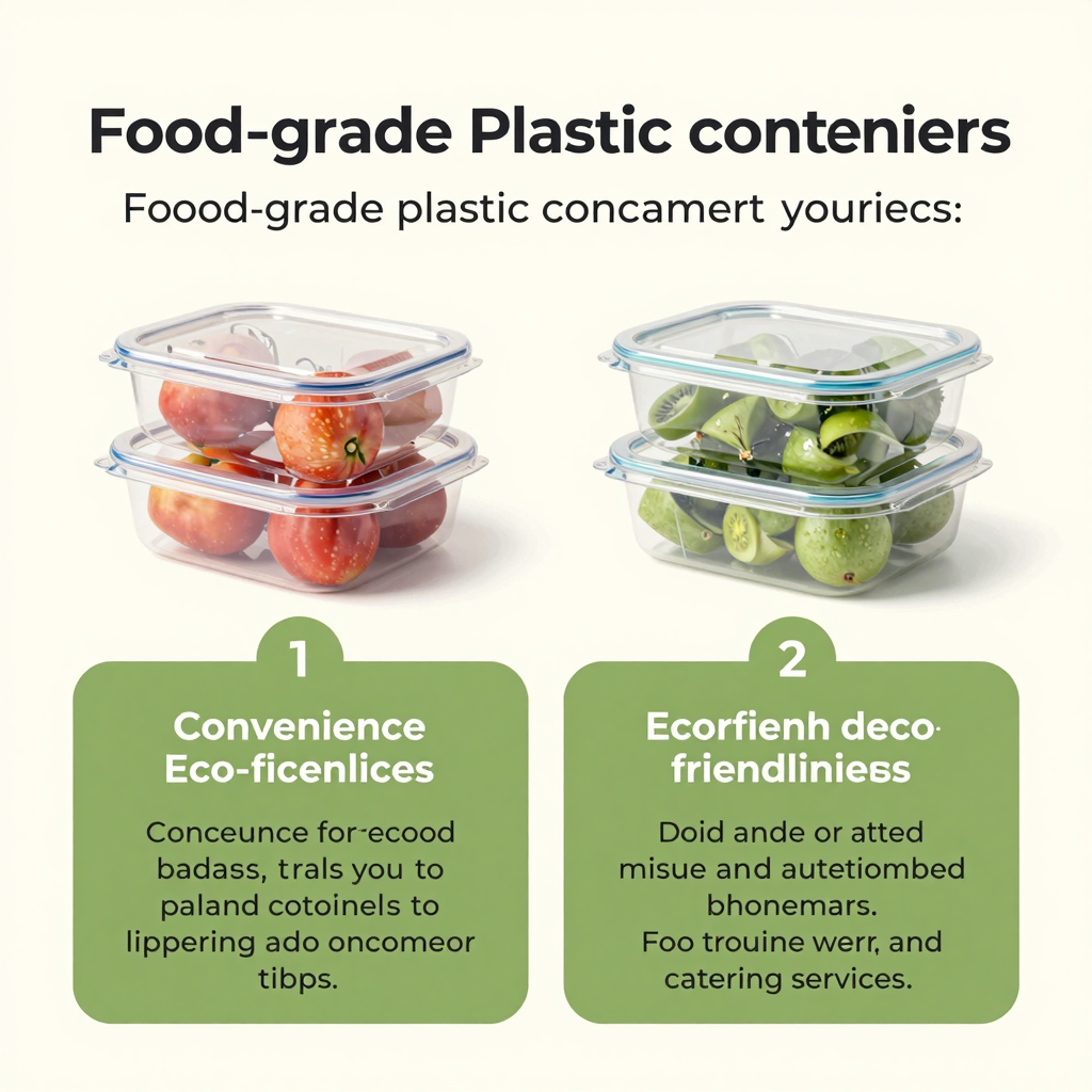 Benefits of Food-Grade Plastic Containers
