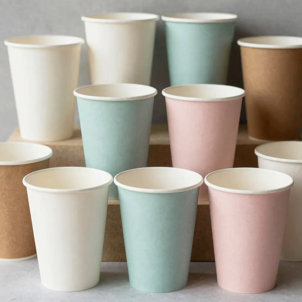 Various Disposable Paper Cups