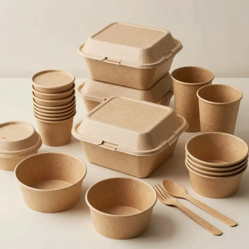 A variety of disposable tableware and packaging solutions