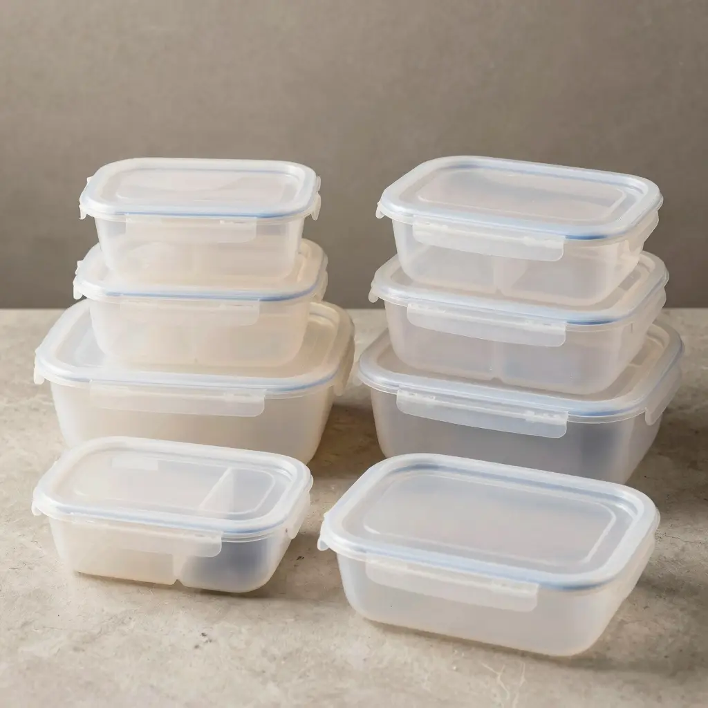Plastic Divided Food Containers