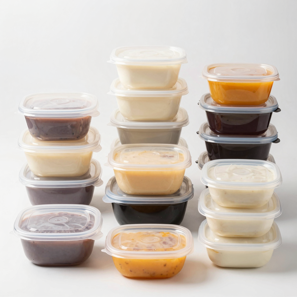 Various Plastic Packaging Food Containers