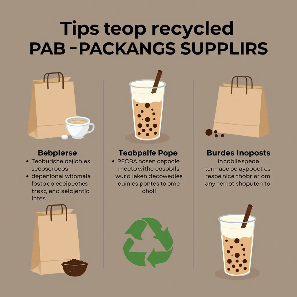 Infographic on selecting recycled paper packaging suppliers