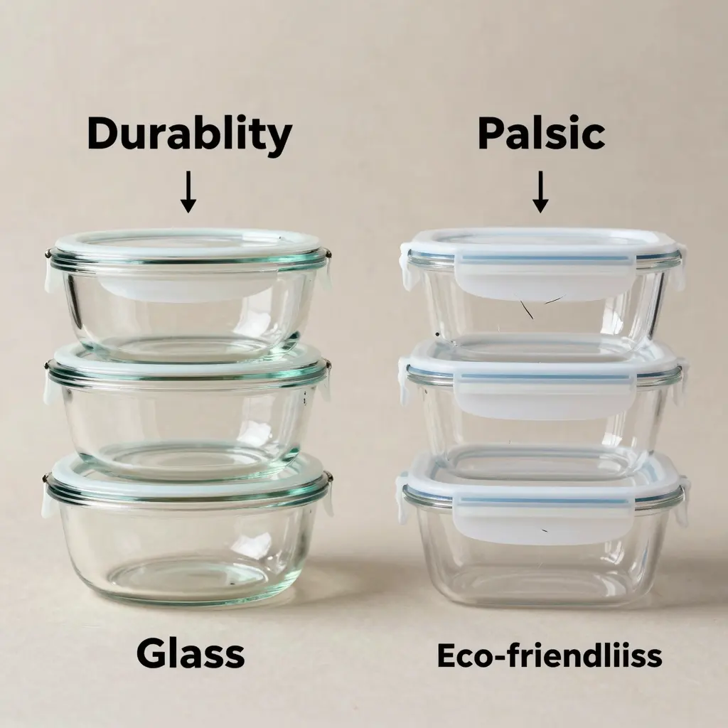 Comparison of Glass and Plastic Food Containers