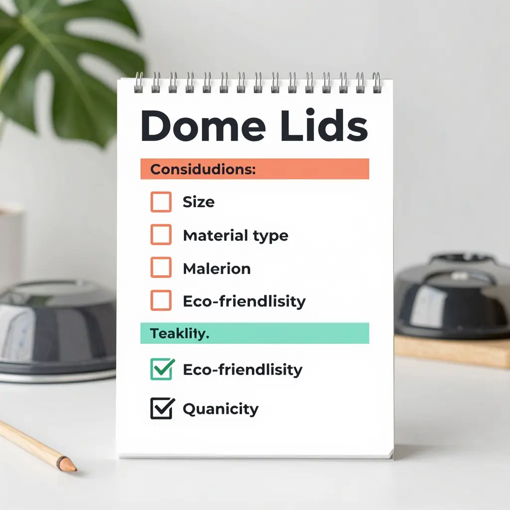 Checklist for Ordering Dome Lids