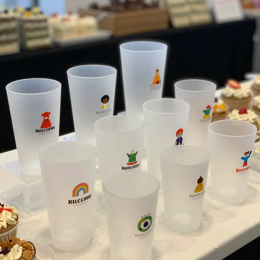 Clear Frosted Plastic Cups