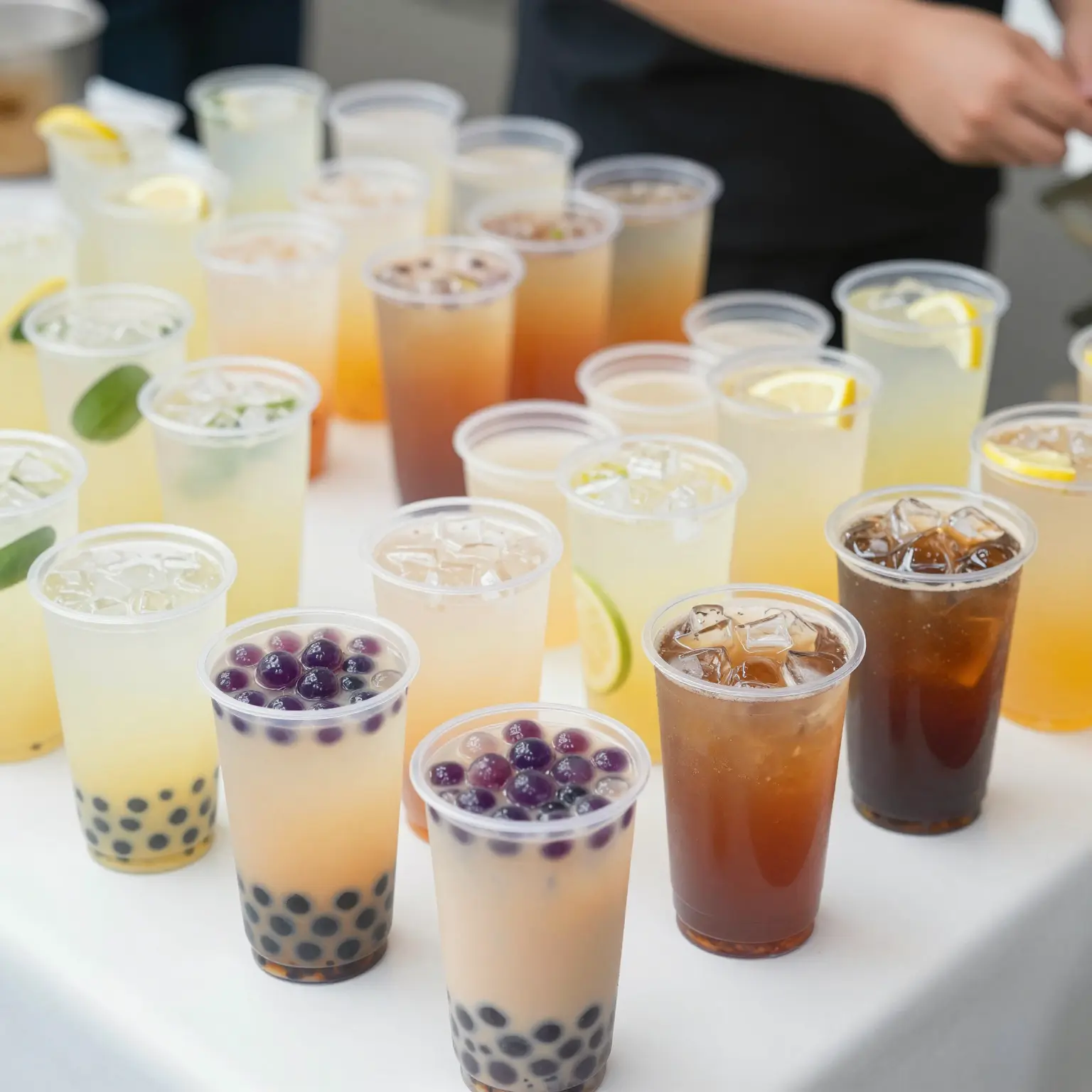 Clear Frosted Plastic Cups