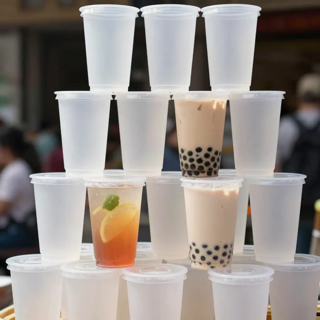 Clear Frosted Plastic Cups
