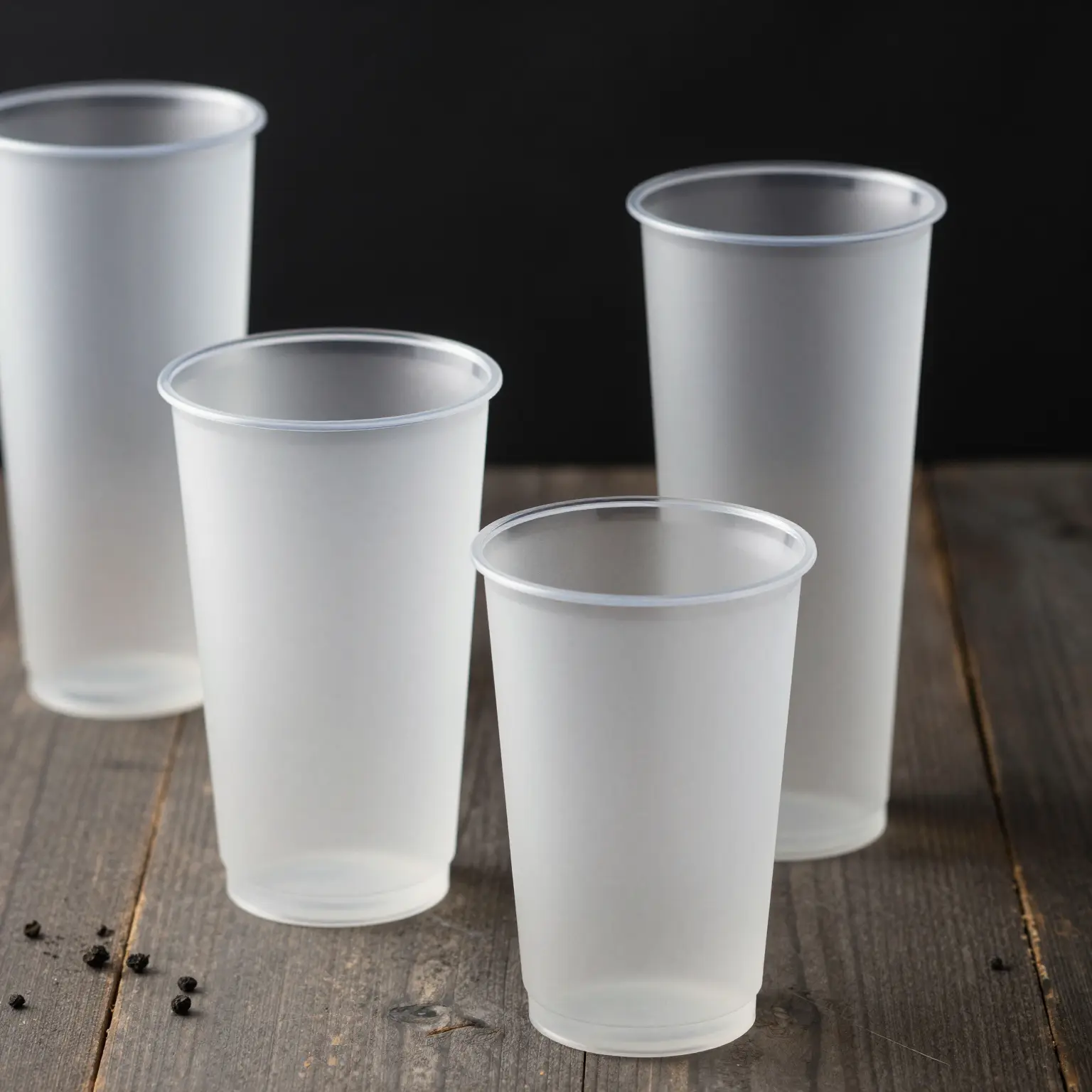Clear Frosted Plastic Cups