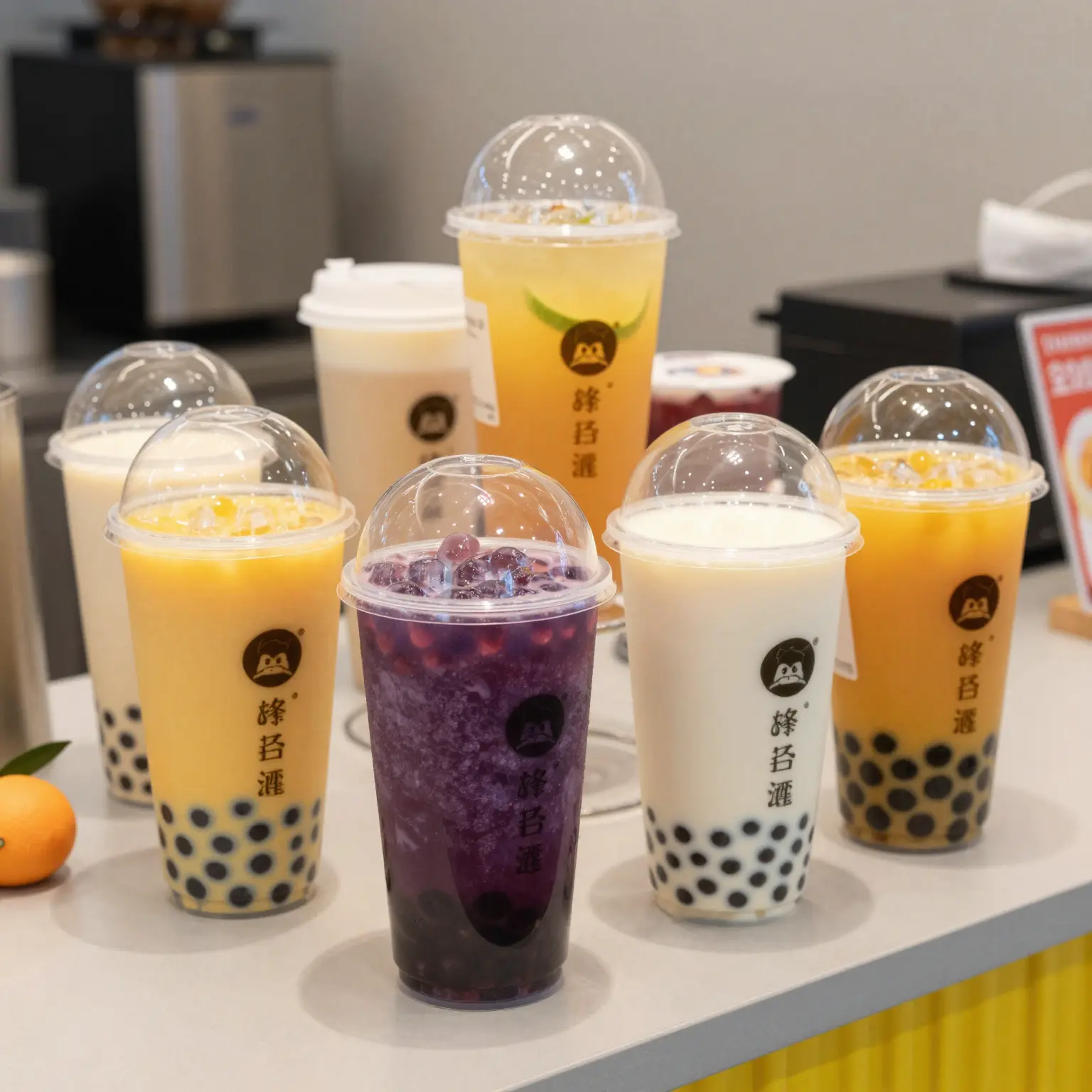 Clear Plastic Cups with Dome Lids