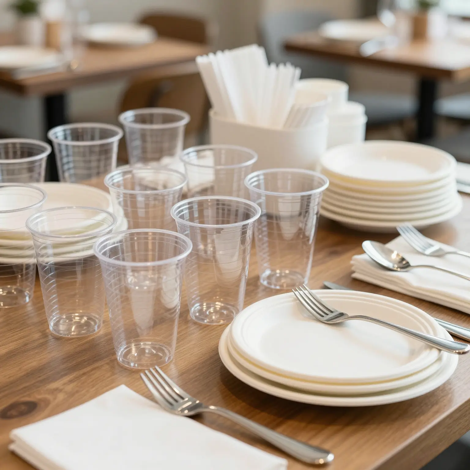 Disposable Clear Plastic Cups