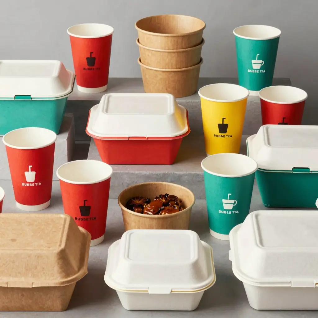 Diverse Disposable Food Containers