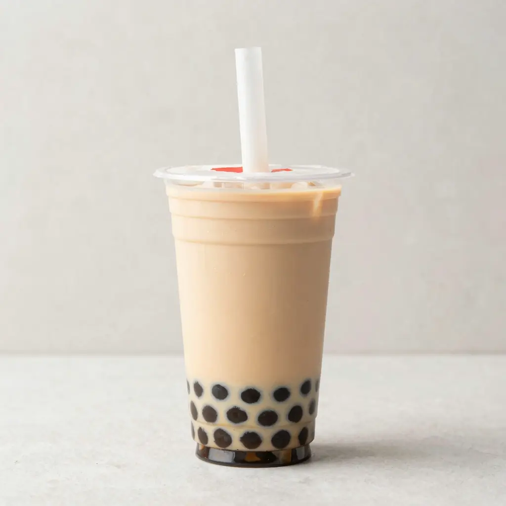 Bubble Tea in Clear Plastic Cup