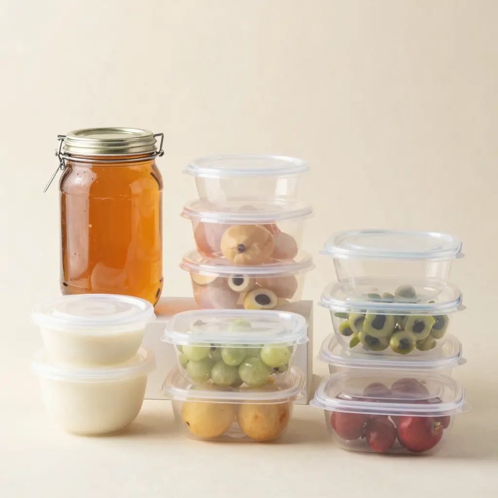 Various Plastic Container Types