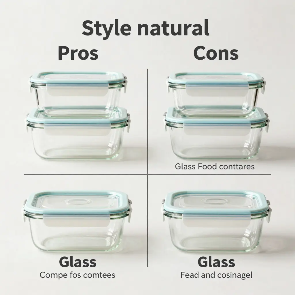 Glass Food Storage Containers Infographic