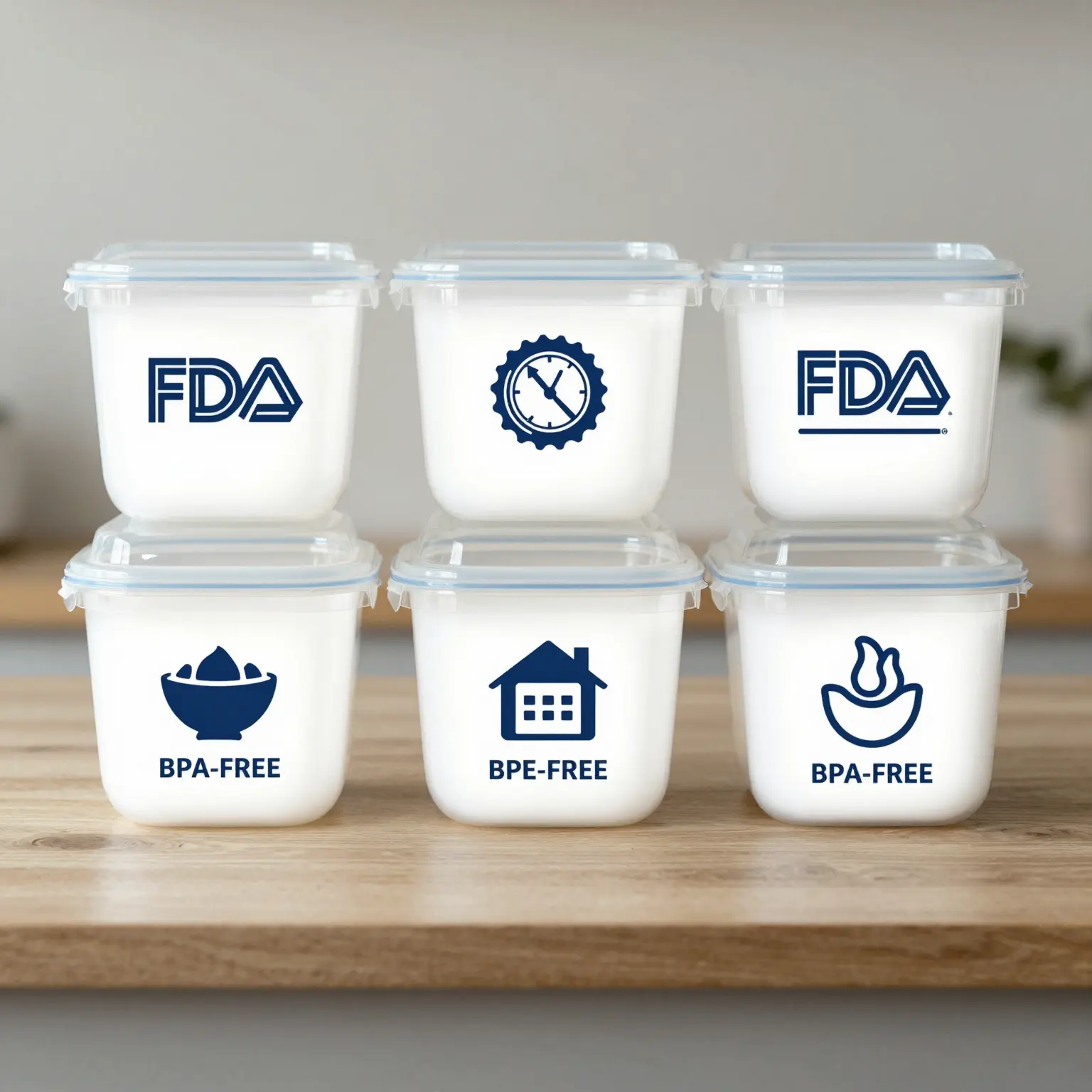 Safety standards for food-grade plastic containers
