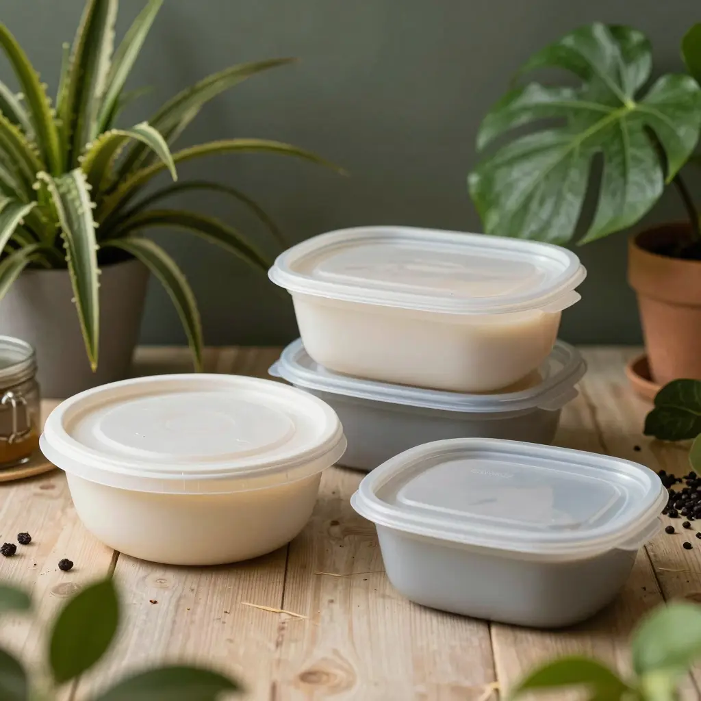 Eco-Friendly Microwavable and Dishwasher Safe Plastic Food Containers
