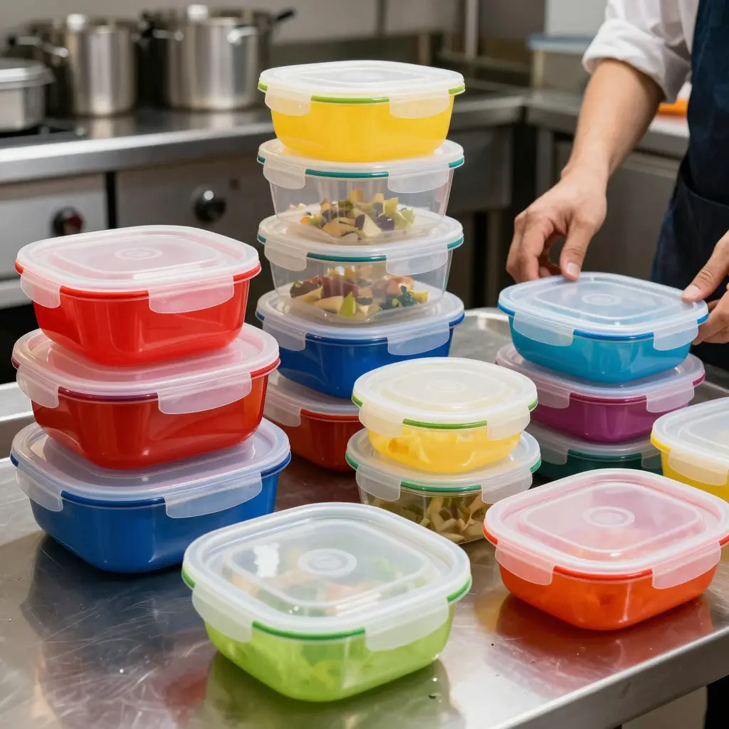 Microwavable and Dishwasher Safe Plastic Food Containers