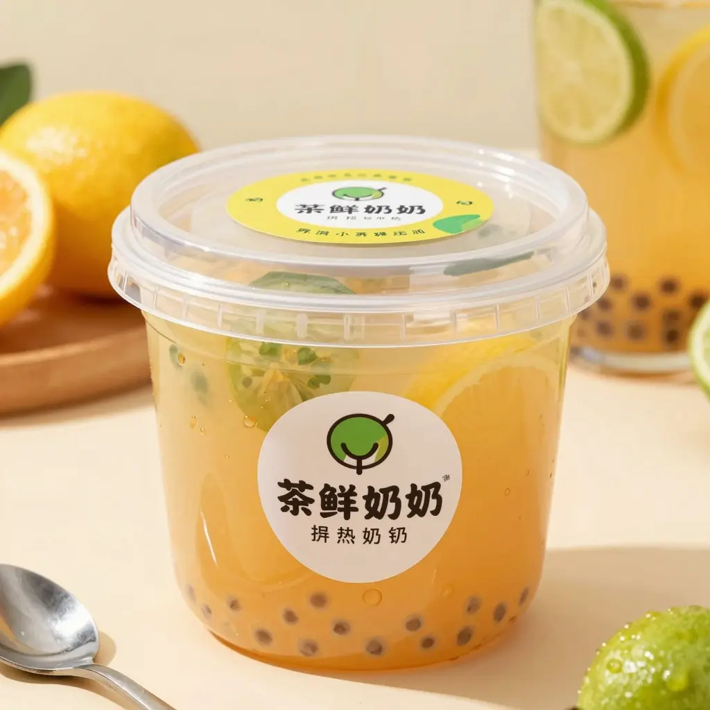 Painted Plastic Food Container