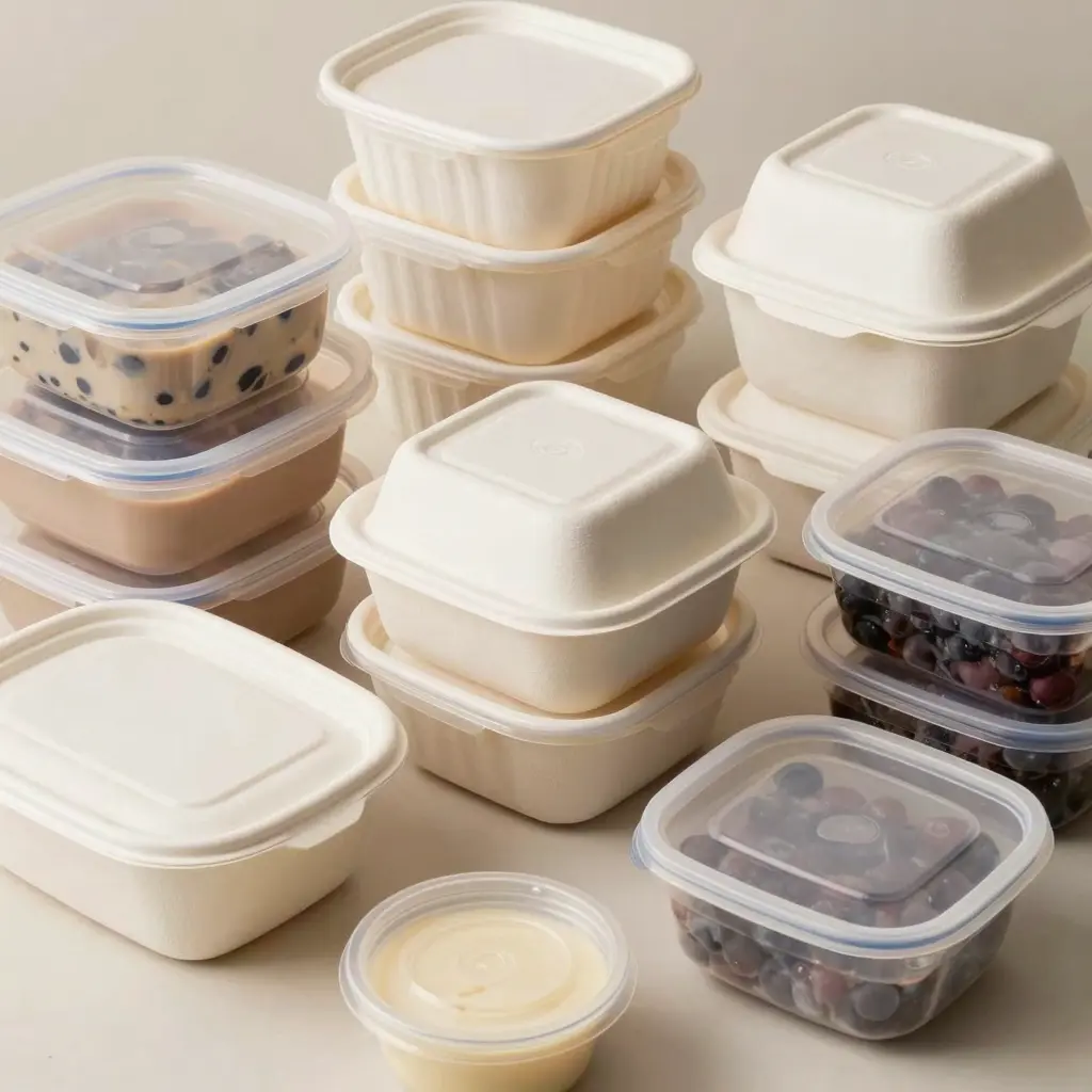 Various Types of Plastic Food Containers