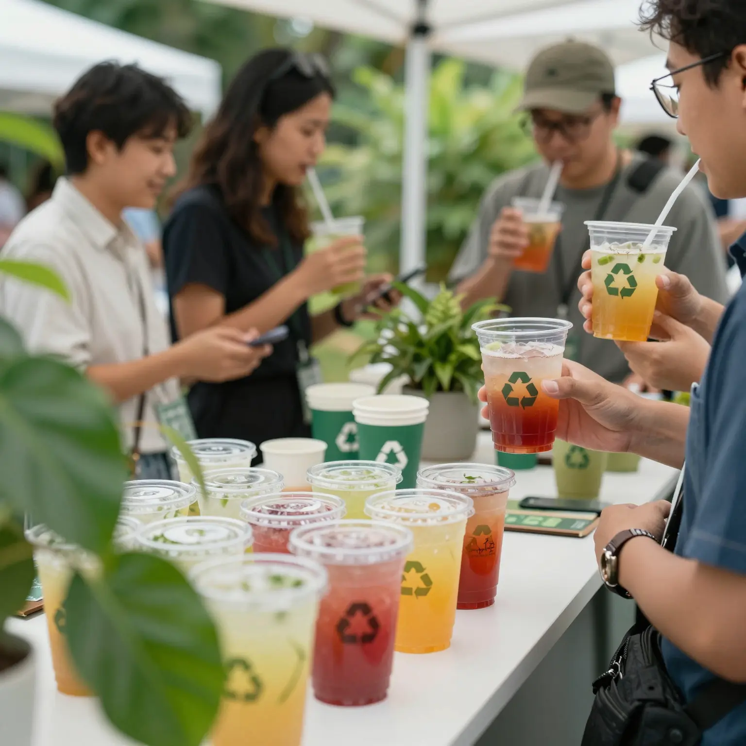 Eco-Friendly Event with Disposable Cups