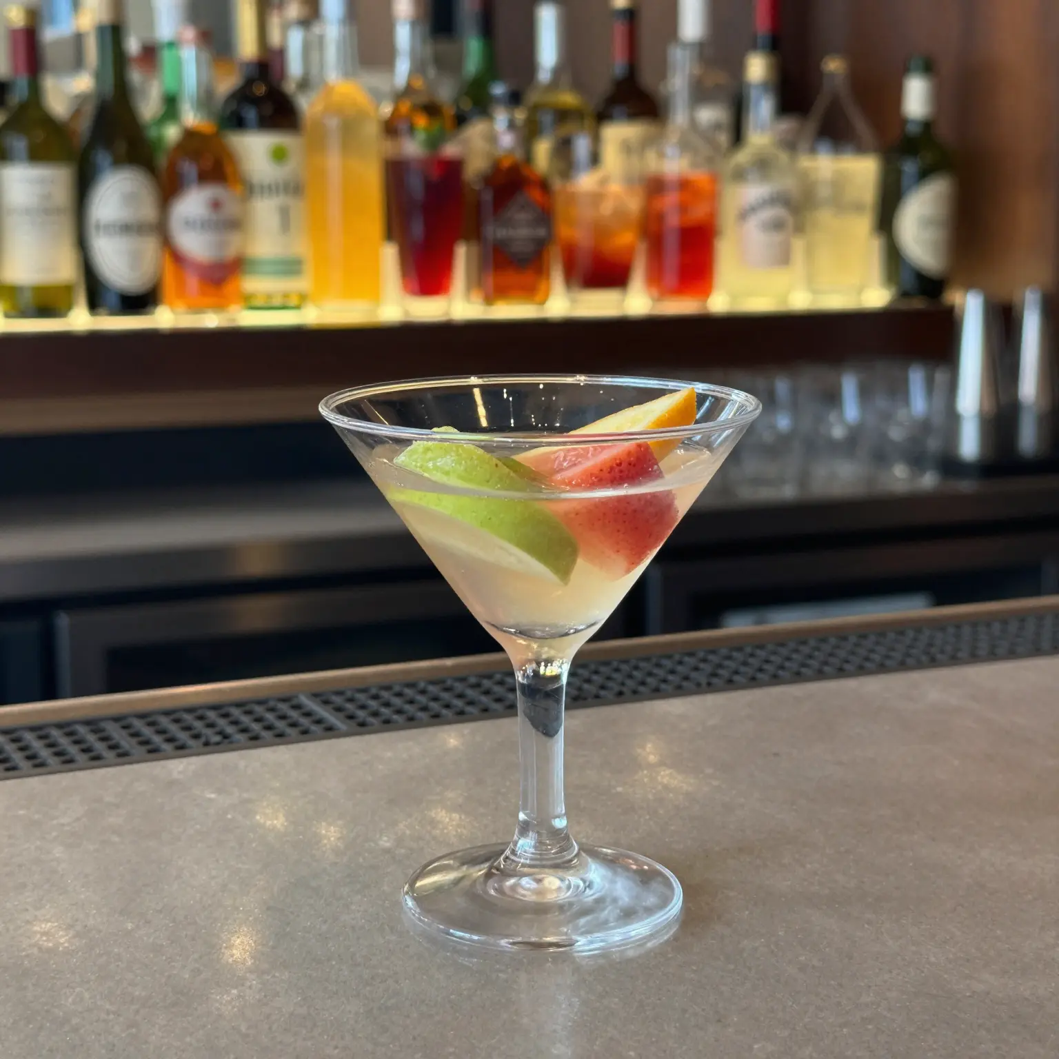 T-CGMT 6 oz Clear Plastic Martini Cup