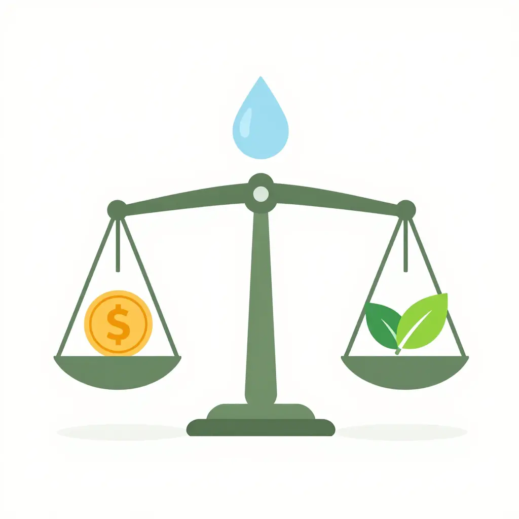 Balance scale weighing cost, grease barrier performance, and sustainability in paper coating selection