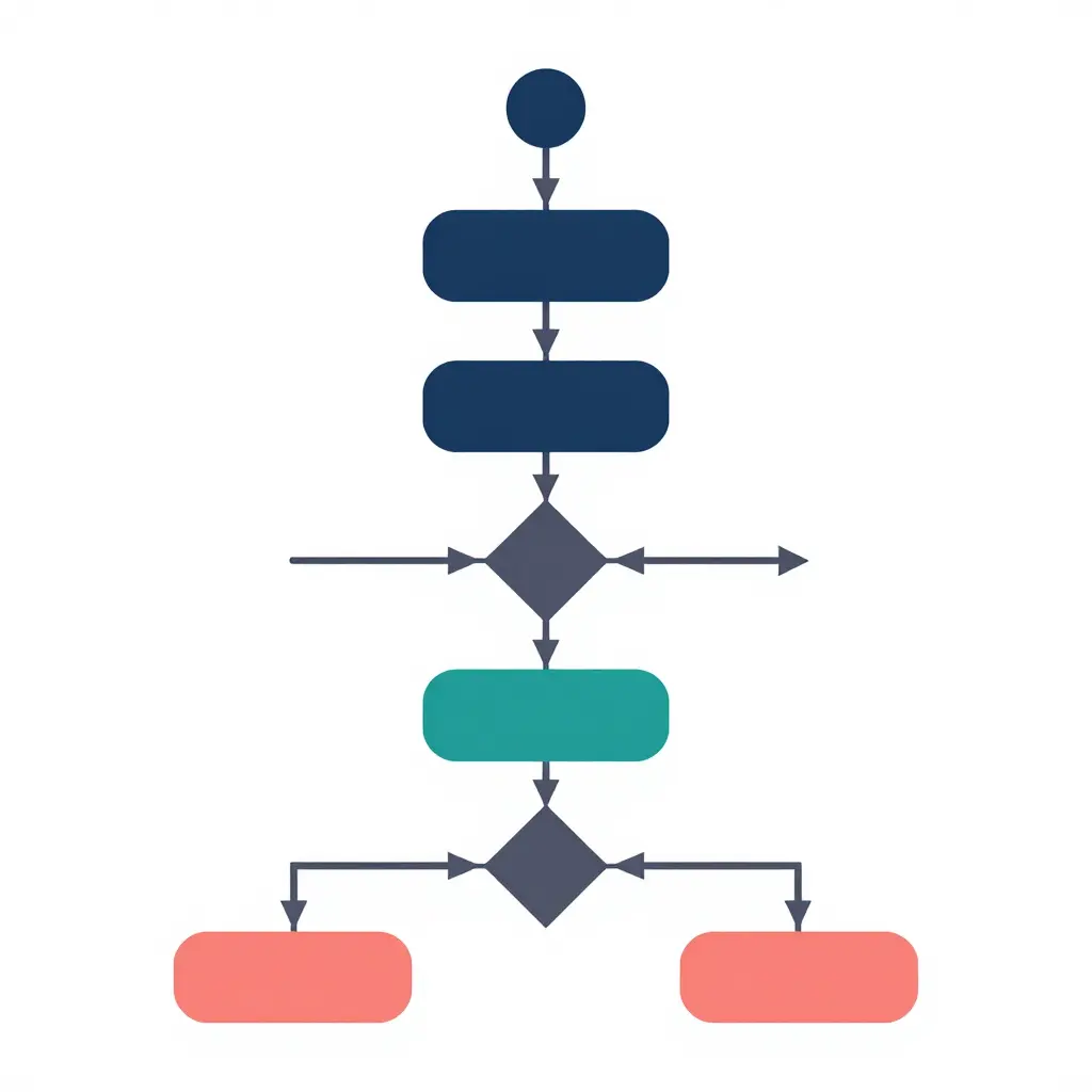 Minimalist 2D flowchart of the lid-seam leak root-cause isolation sequence, showing a start node, a sample isolation step, a rim flatness measurement step, a decision branch, a lid snap depth measurement step, a second decision branch, and two terminal root-cause categories connected by directional arrows.