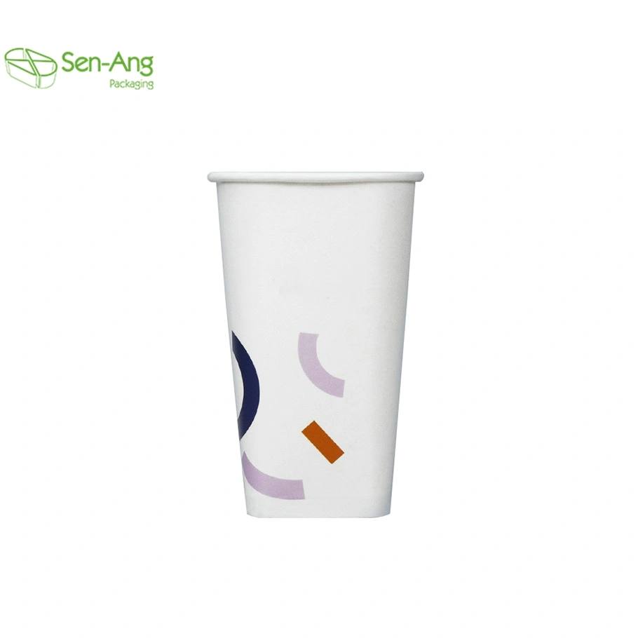 Kraft Hot Double Wall Disposable Take Away 12oz 16oz 20oz Paper Cup