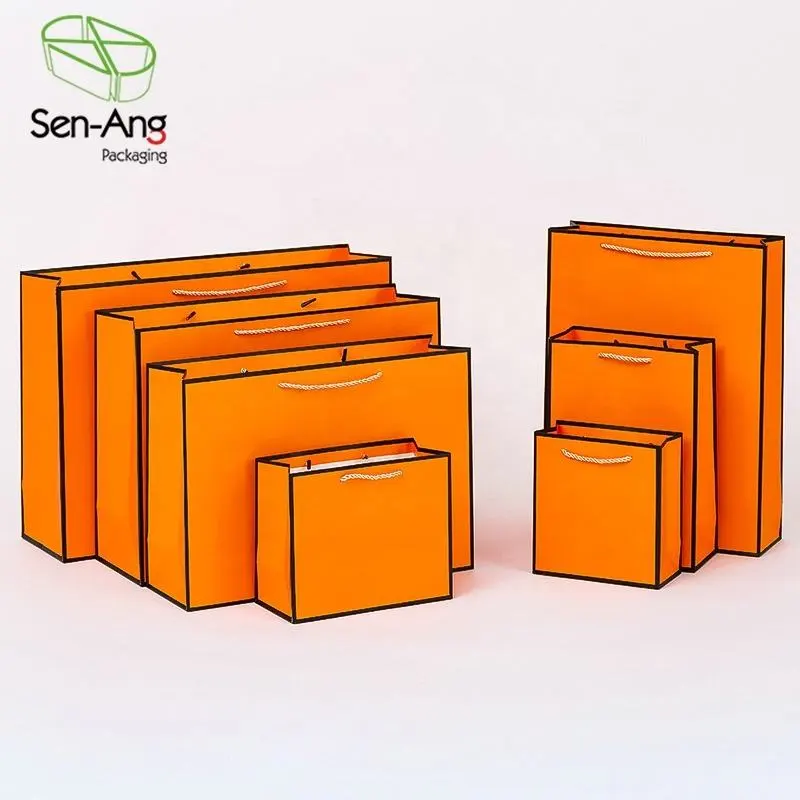 Custom Print White Pink Black Brown Kraft Paper Bag - Image 5