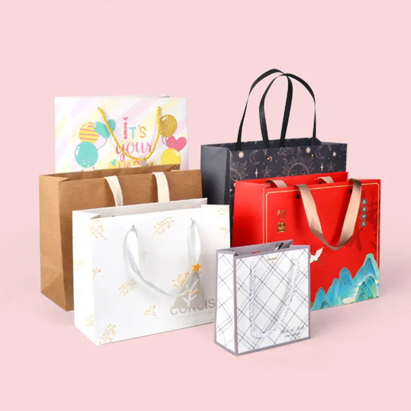 Custom Wholesale Party Bag Paper Gift Bag with Your Own Logo