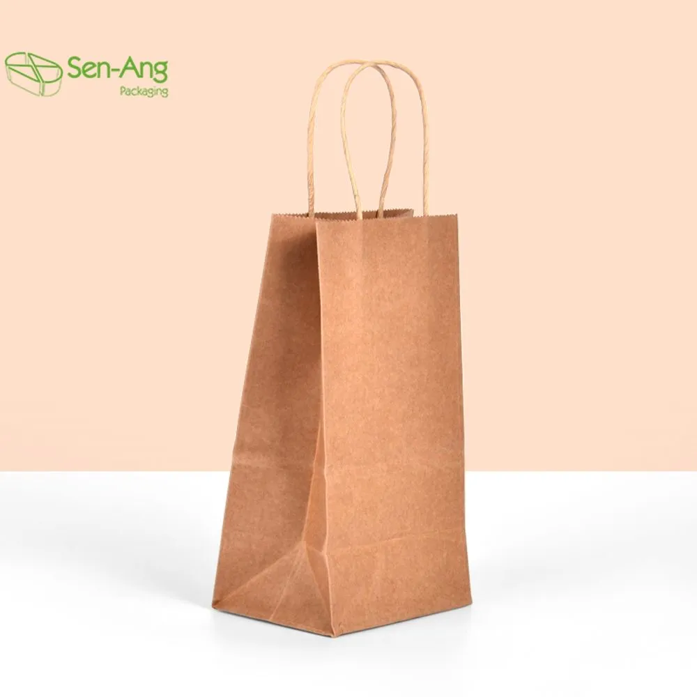 Eco Friendly Cheap Kraft Handle Custom White Paper Bag with Logo - Image 5