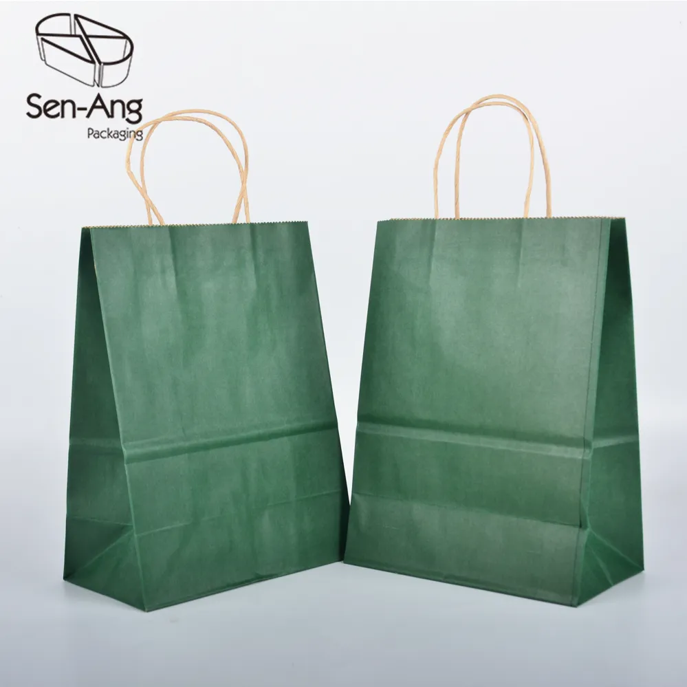 Eco Friendly Custom Print Promotion Shopping Kraft Paper Bag