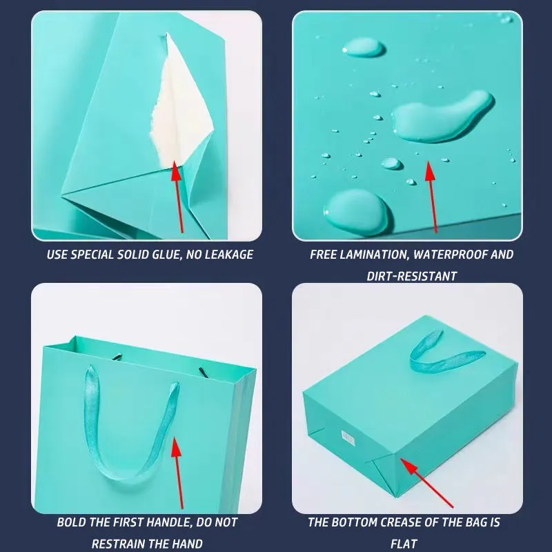 Good Quality Large Size Luxury Wedding Handle Gift Bag - Image 3