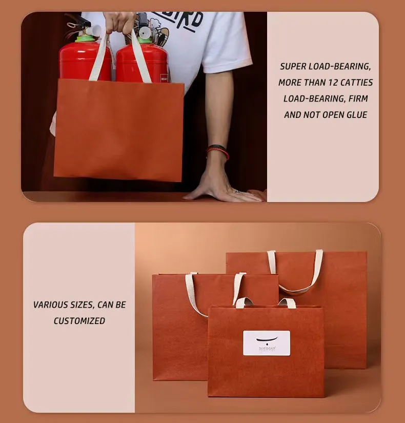 Good Quality Large Size Luxury Wedding Handle Gift Bag - Image 6