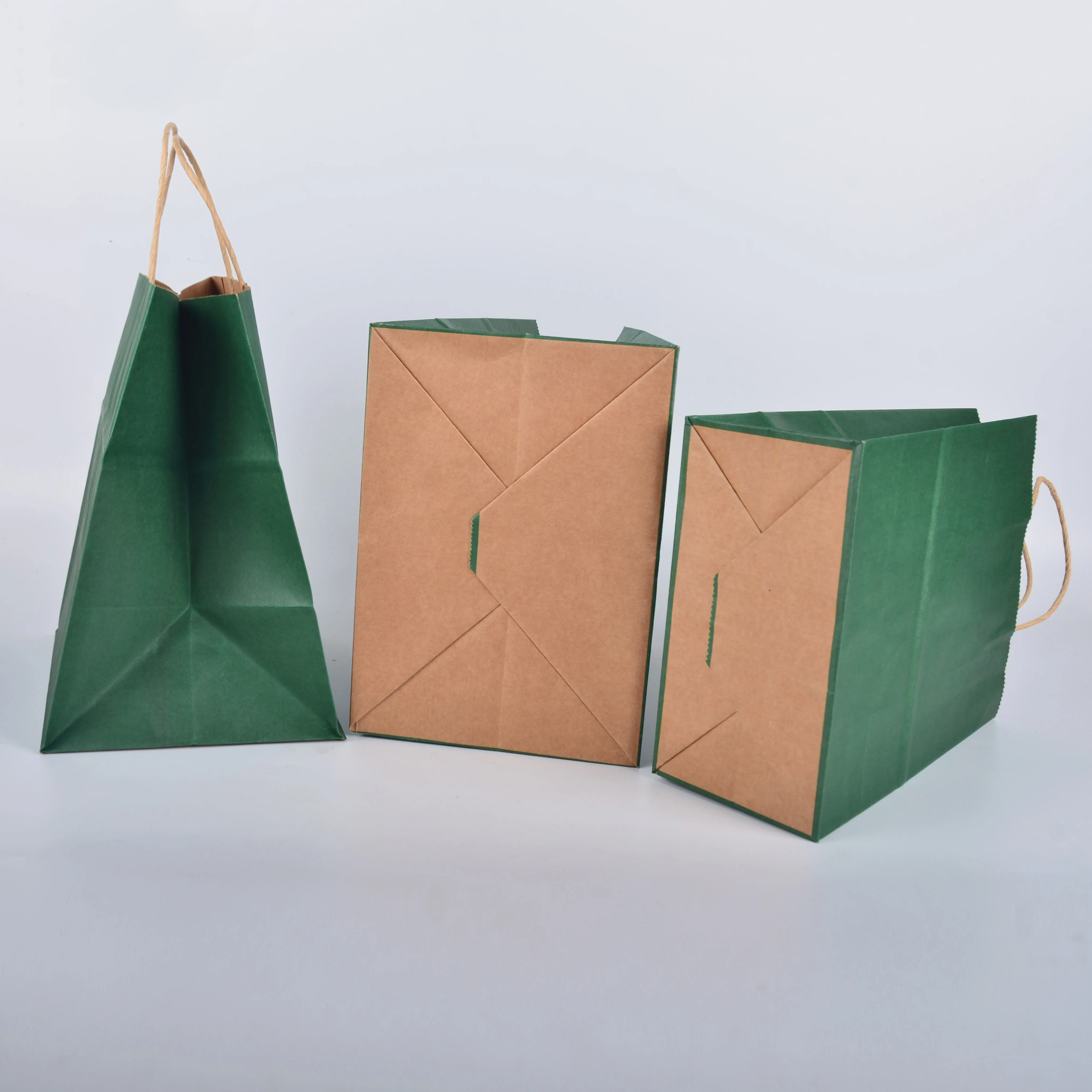 Custom Paper Bag with Handle Brown Paper Bag Kraft Paper Bag - Image 9