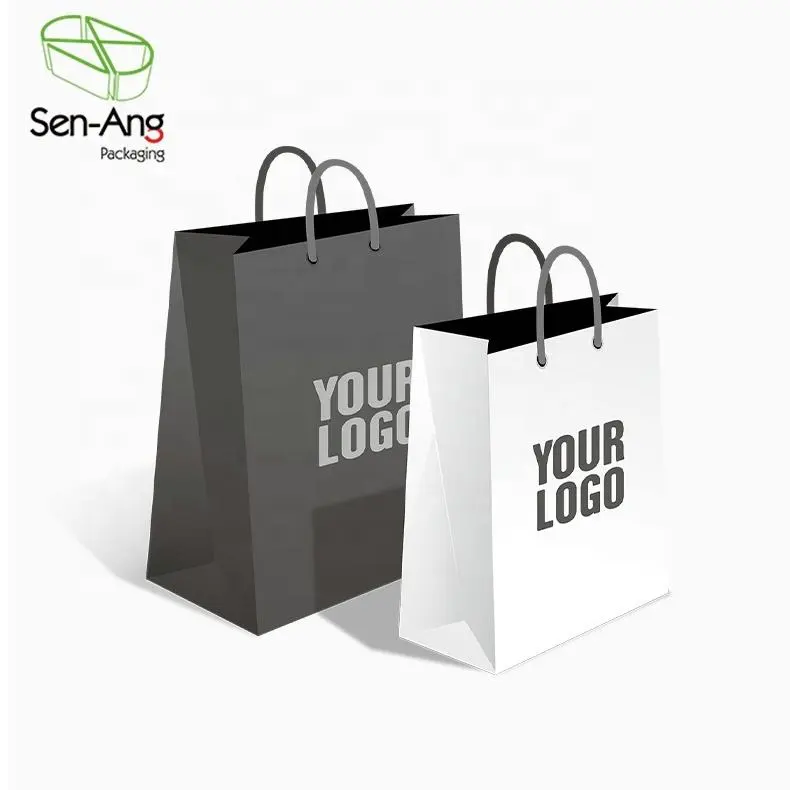 Custom Logo Luxury Shopping Paper Bag Wedding Gift Bag