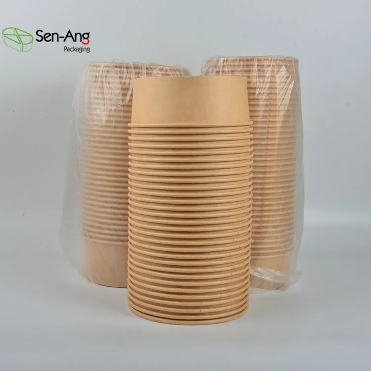 Customized Microwave Heated Enlarged Round Bowl Kraft Paper Salad Bowl - Image 7