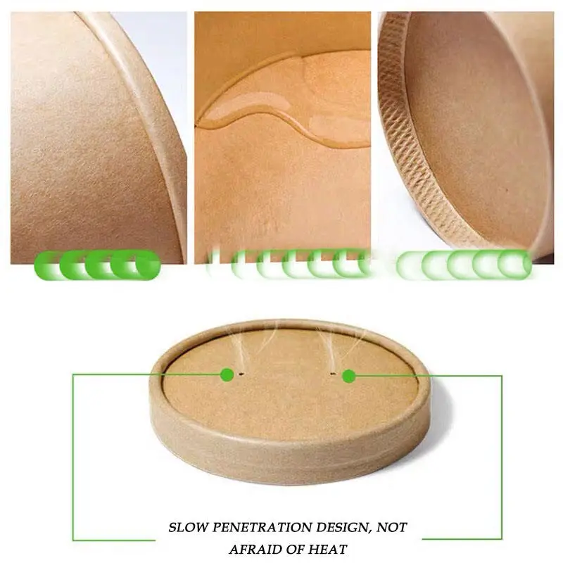 Custom Paper Salad Bowl Factory Direct Sale Take Away Round Bowl - Image 10