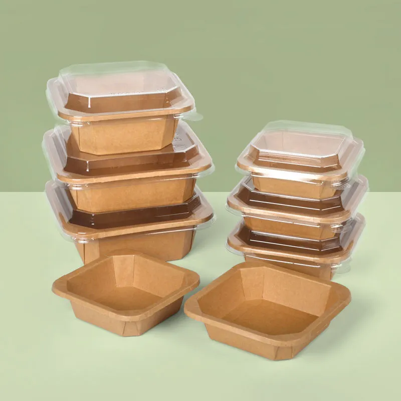 650ml Take Out Octagonal Kraft Paper Box