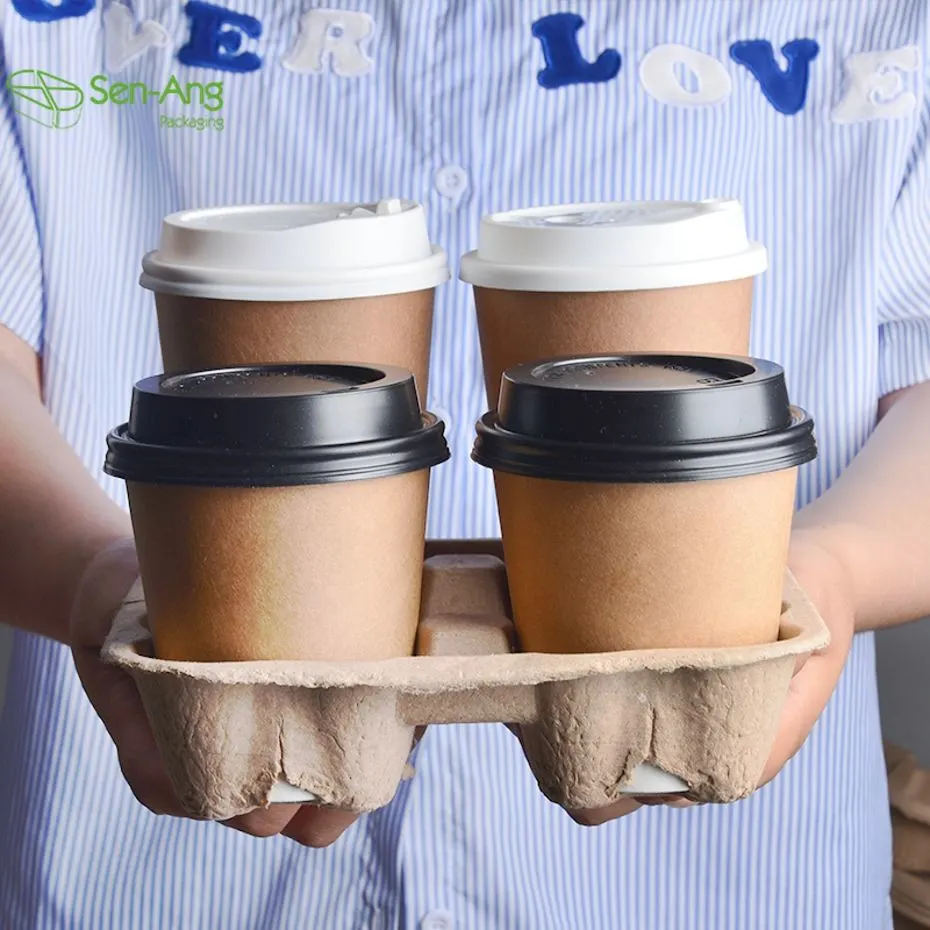 Wholesale Custom 2 4 Cup Sugarcane Cup Holder - Image 7