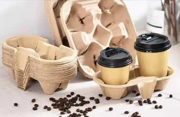 Disposable To Go Cardboard Paper Cup Carrier Coffee Cup Holder - Image 5