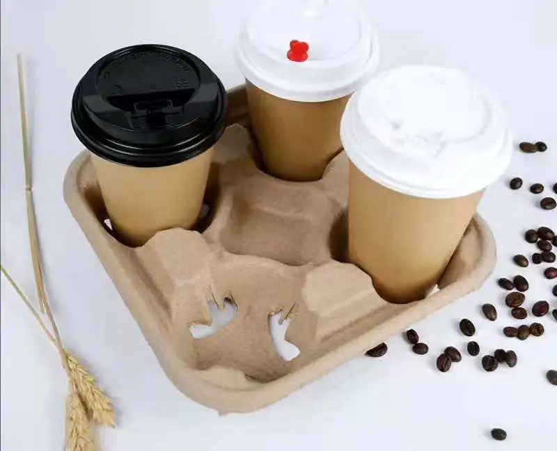 Disposable To Go Cardboard Paper Cup Carrier Coffee Cup Holder - Image 7
