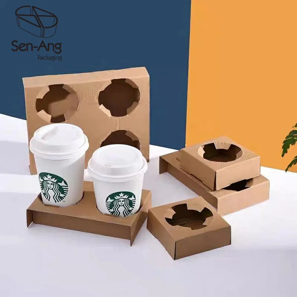 The New Listing Reusable Custom Cardboard Corrugated Paper Cup Holder