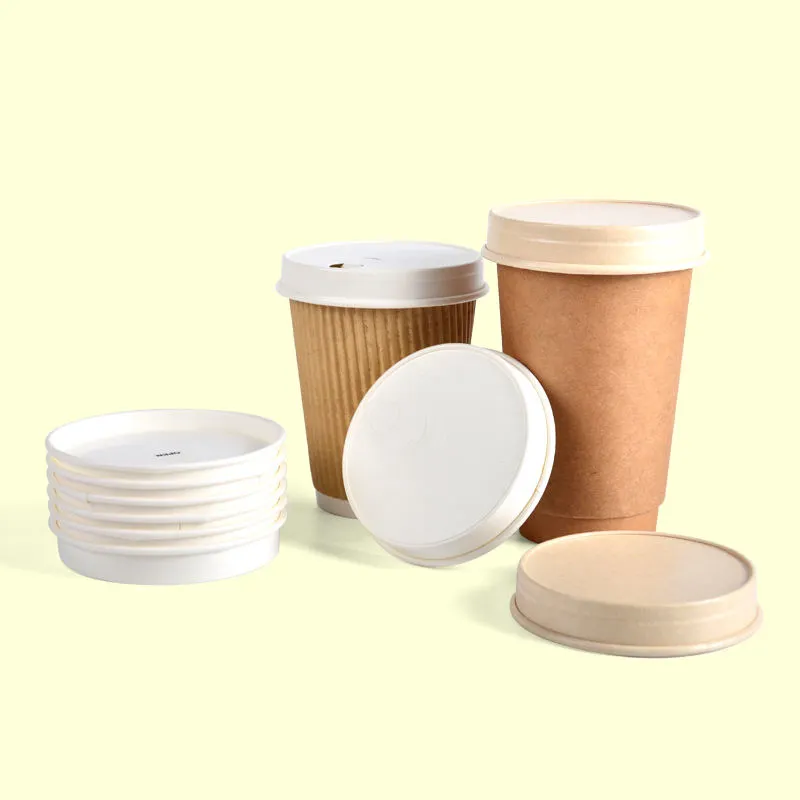 Personalized Logo 12oz 16oz Paper Cups with Lids For Coffee
